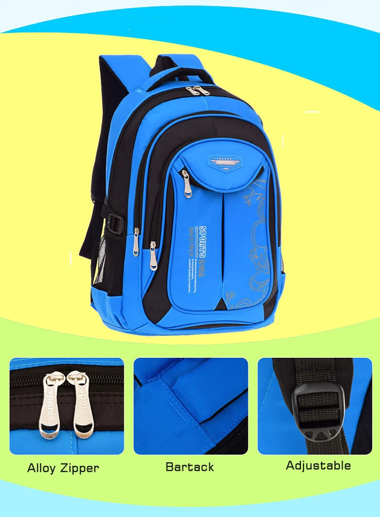 Boys School Backpack – Durable & Spacious for Kids & Teens