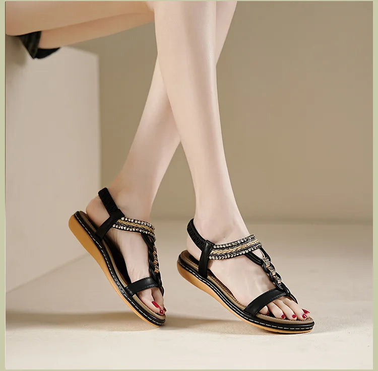 Women’s Soft Sole Sandals – Breathable, Anti-Slip Flats
