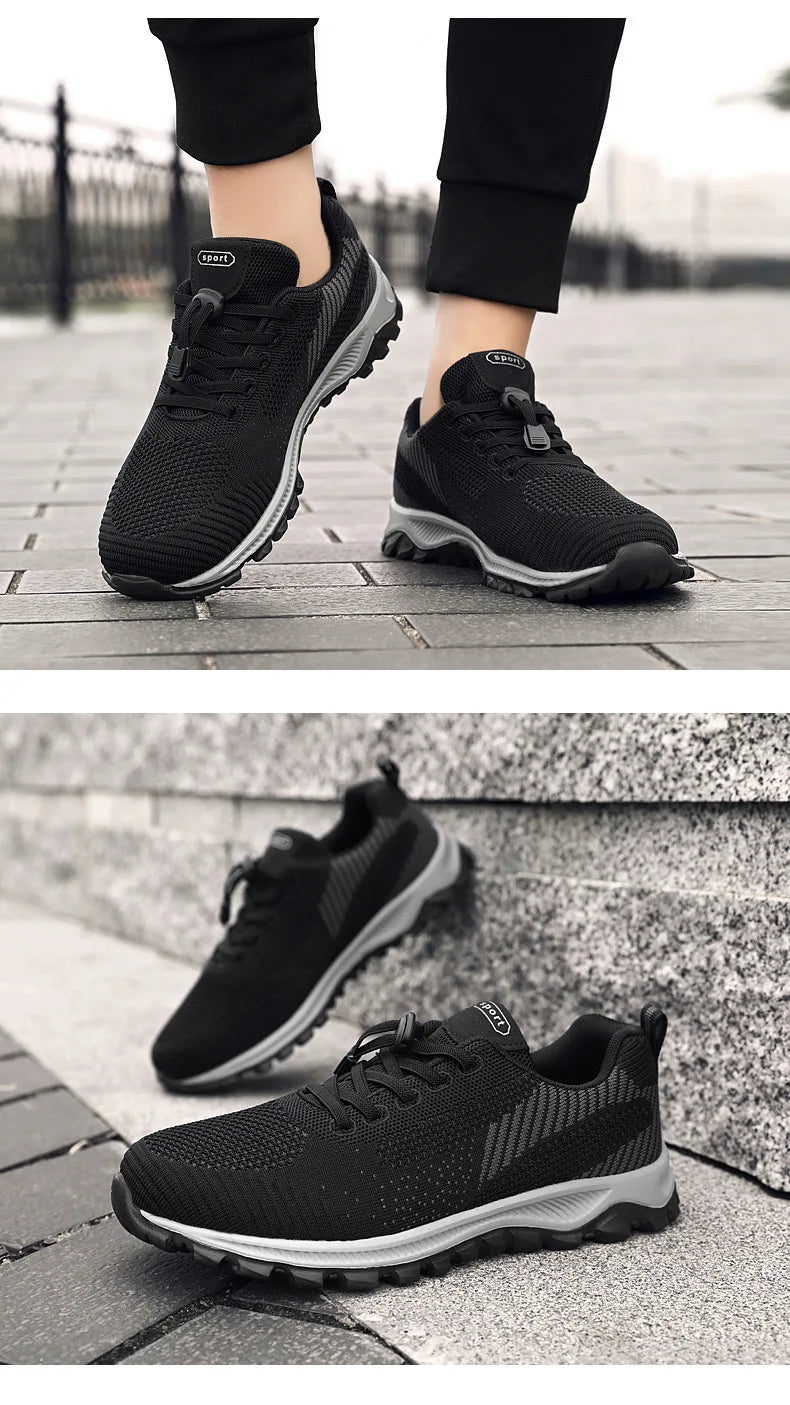 Women’s Platform Lace-Up Sneakers – Casual Running & Vulcanized Shoes
