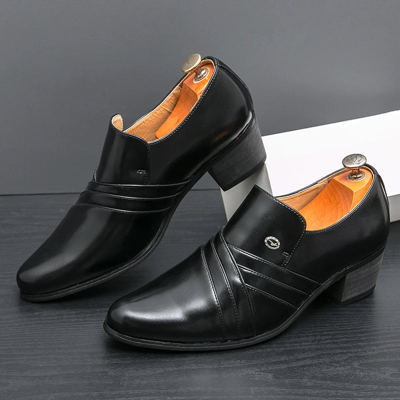 High-End Men’s Formal Shoes – Business & Wedding Leather Shoes