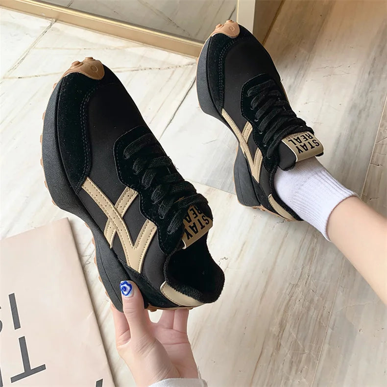 Ladies’ Fashion Platform Sneakers – Casual Running Shoes