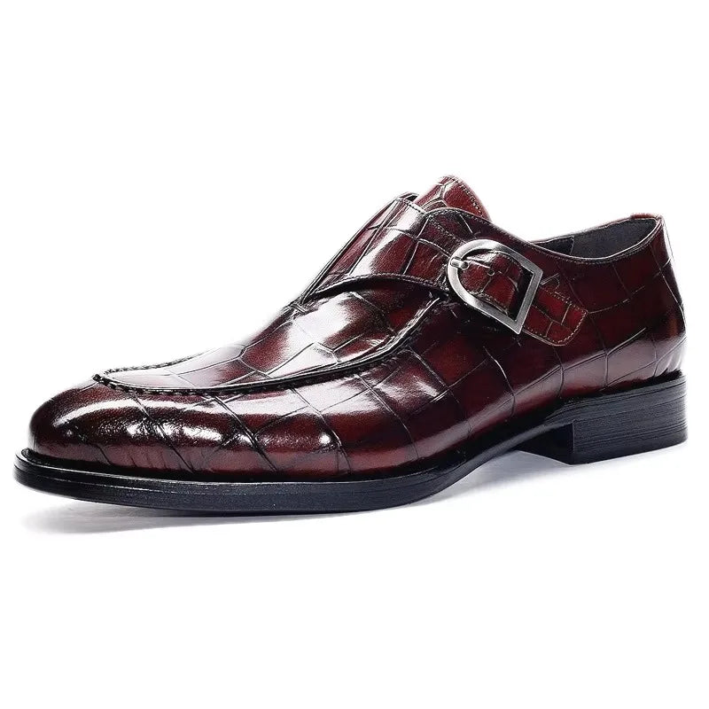 Men’s Business Oxford Shoes – Retro Carved Leather, Large Size