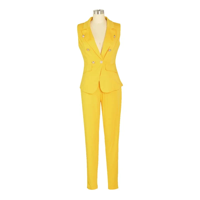 AMEHE Women’s 2-Piece Office Matching Suit Set