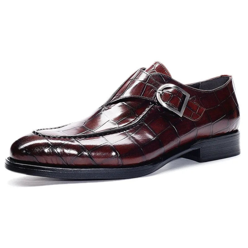 Men’s Business Oxford Shoes – Retro Carved Leather, Large Size