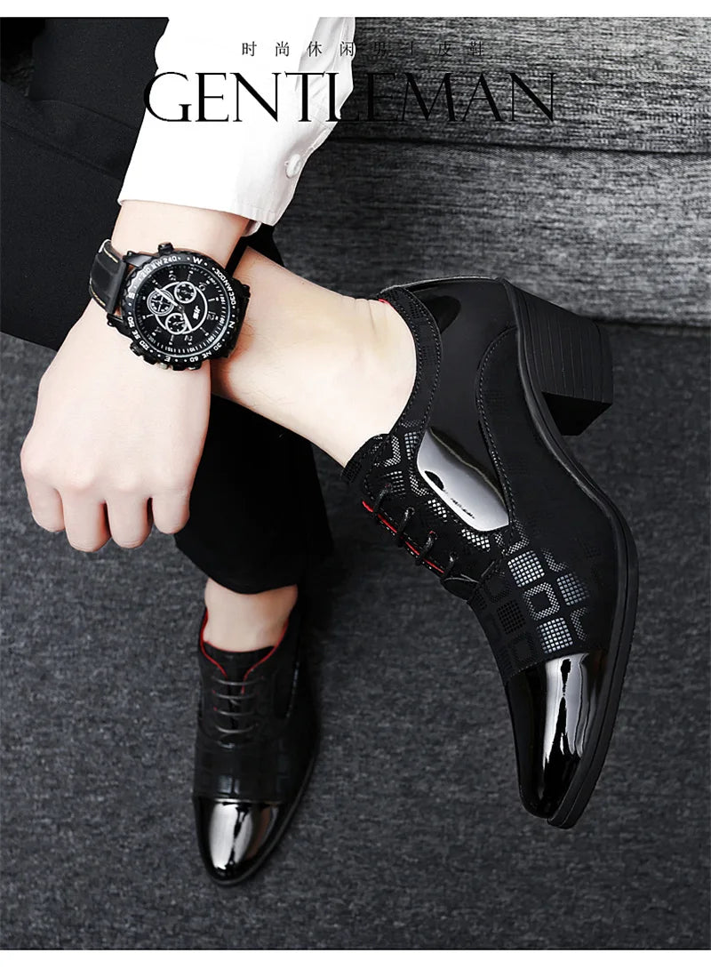 Luxury Men’s Dress Shoes – Pointed Toe Oxford for Parties