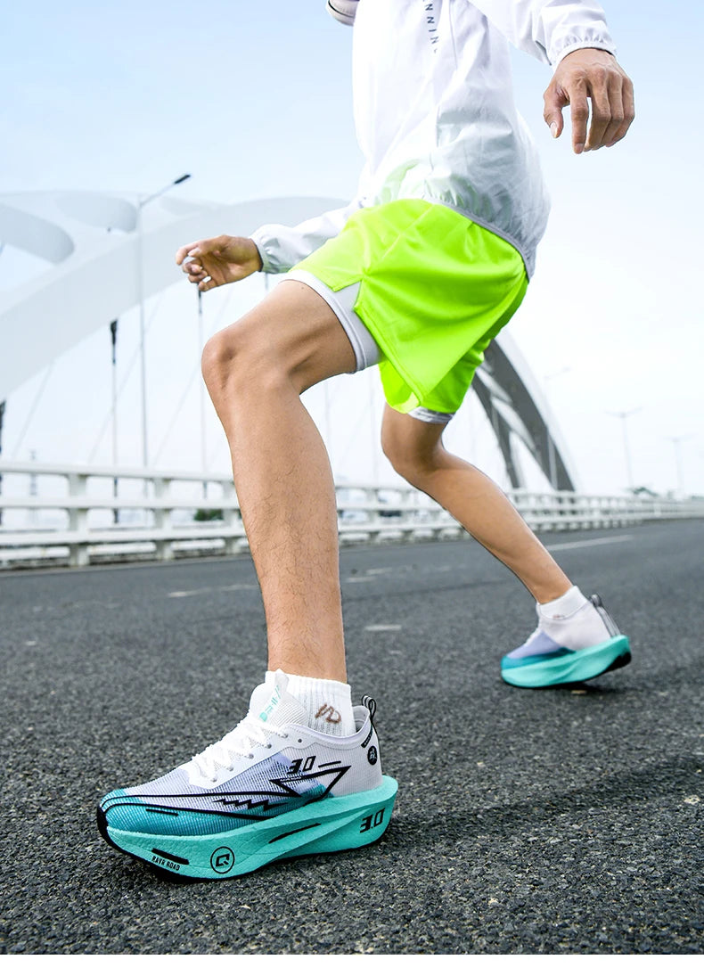 Carbon Plate Running Shoes – Lightweight Breathable Marathon Sneakers for Men & Women, Non-Slip Athletic Training Shoes