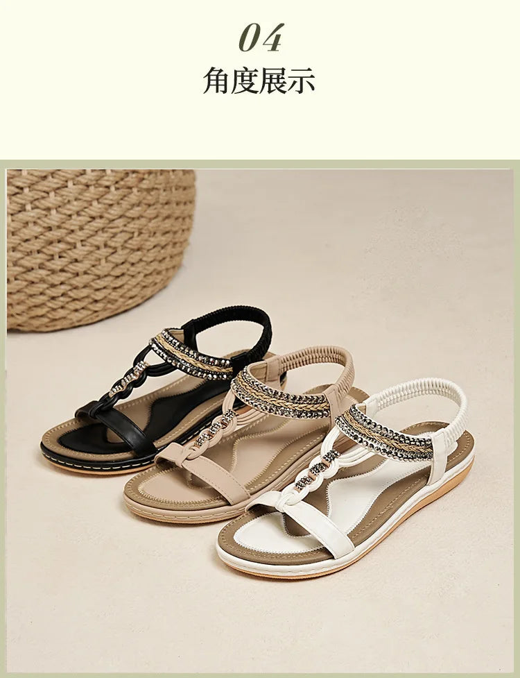 Women’s Soft Sole Sandals – Breathable, Anti-Slip Flats