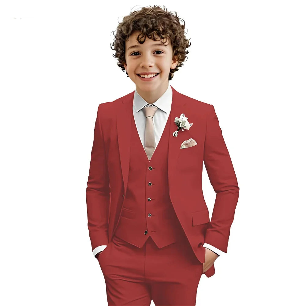 AMEHE Boys’ 3-Piece Formal Suit Set