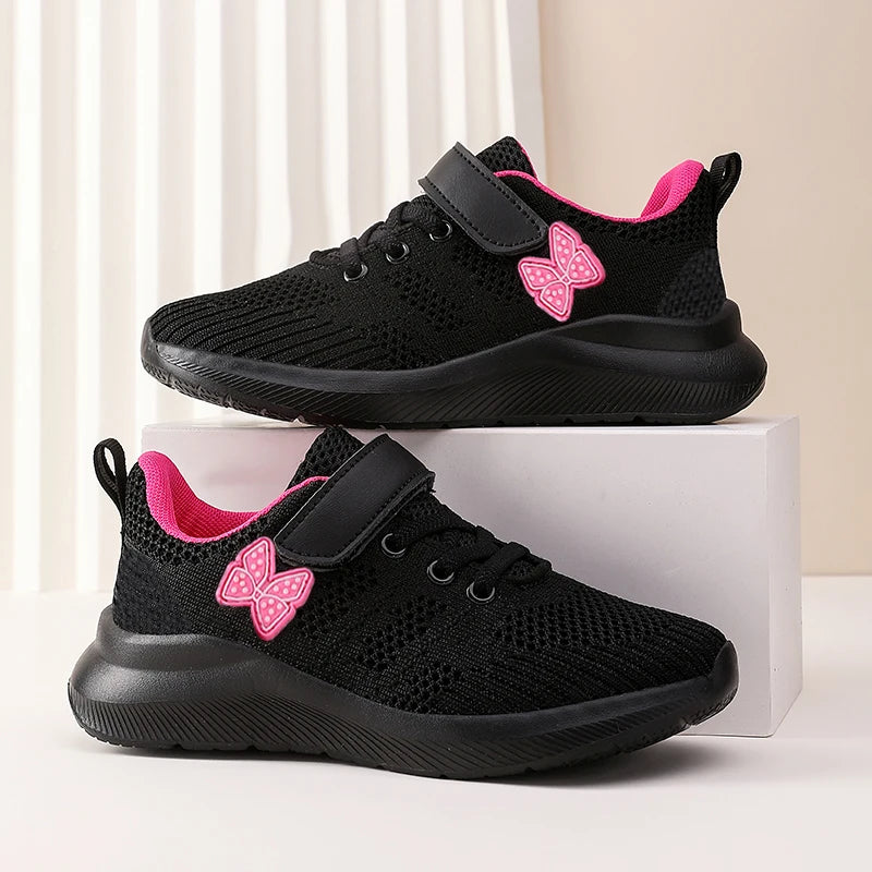 Kids’ Fashionable Mesh Running Shoes – Anti-Slip & Comfortable