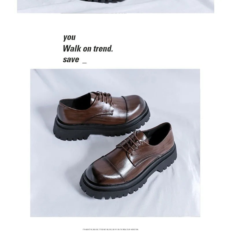 Men’s Fashion Leather Shoes – Versatile Party & Office Footwear