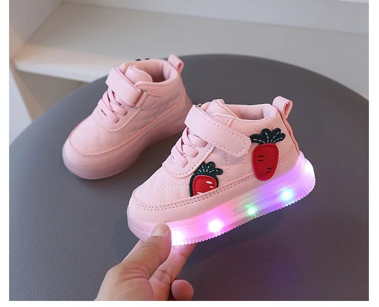 Boys & Girls Light-Up Sneakers – Cute, Soft Sole Shoes