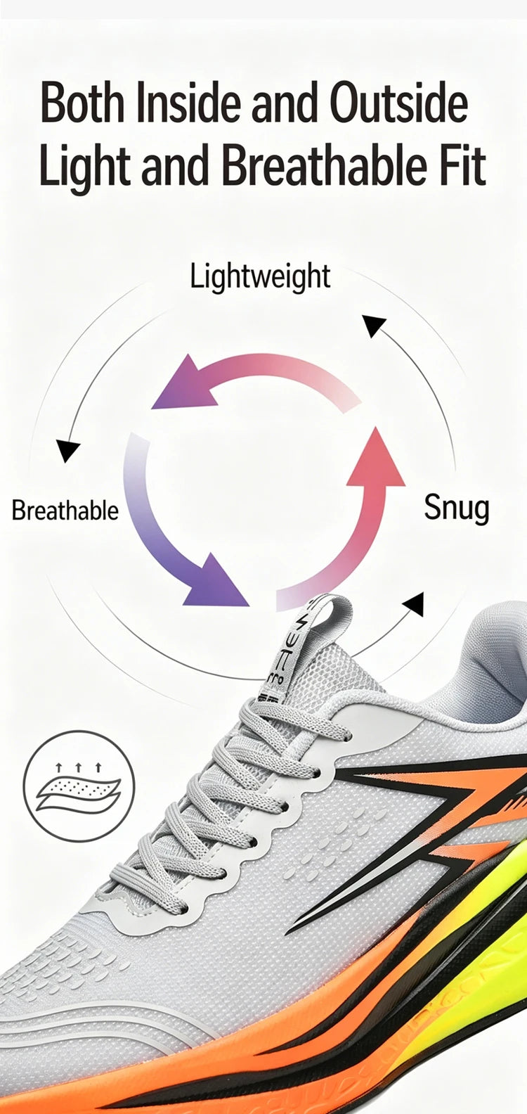 Carbon Plate Running Shoes – Marathon Athletic Sneakers for Men & Women, Lightweight Breathable Sports & Walking Shoes