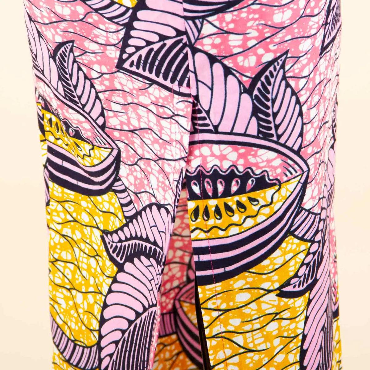 Women’s African Print Patchwork Gown with Headscarf – Elegant Wedding & Party Dress