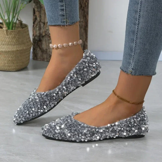 Ladies’ Casual Flats – Light, Soft Sole Pointed Toe Shoes