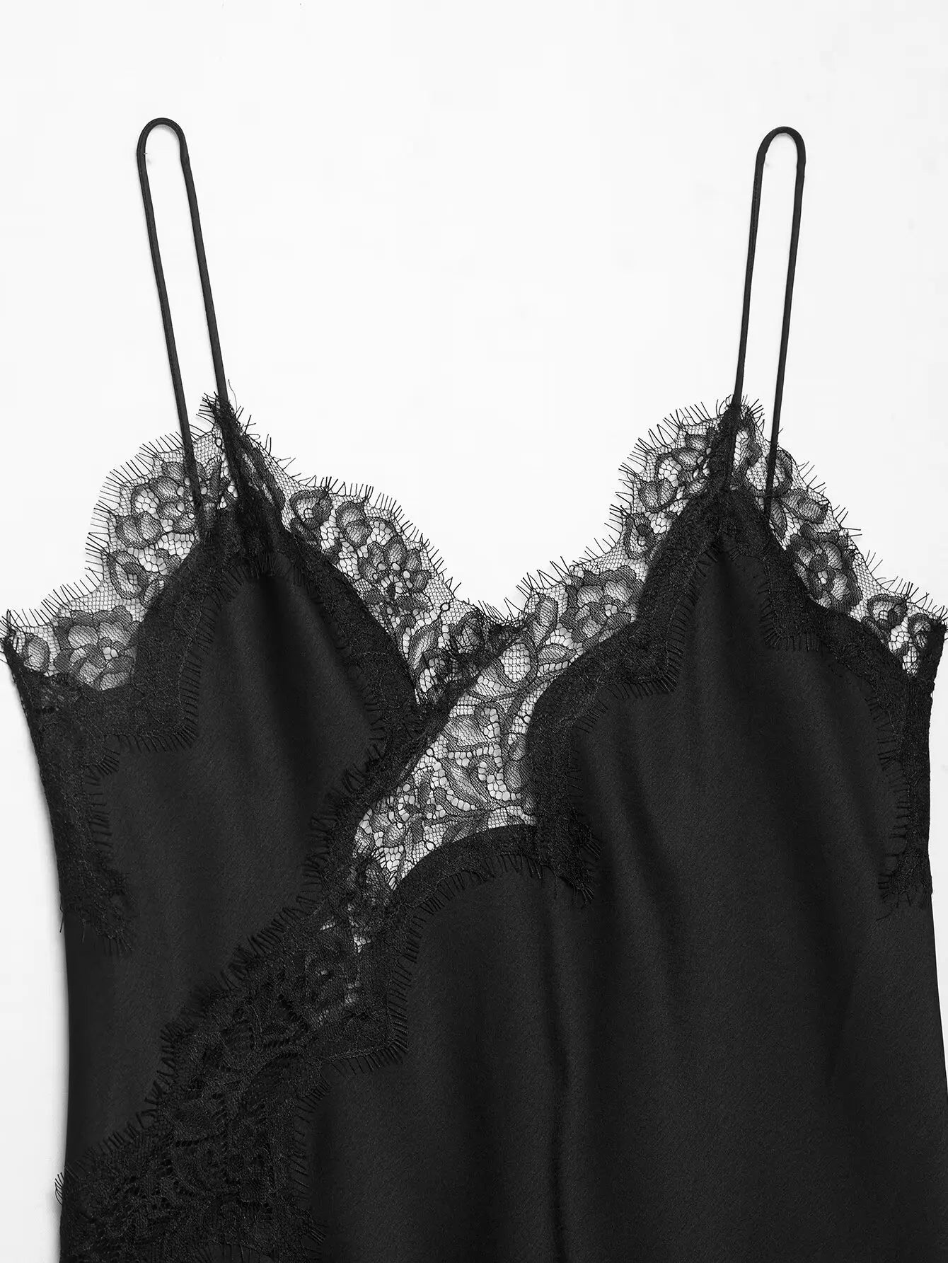 AMEHE Women's Asymmetrical Lace Backless Off-Shoulder Camisole Top