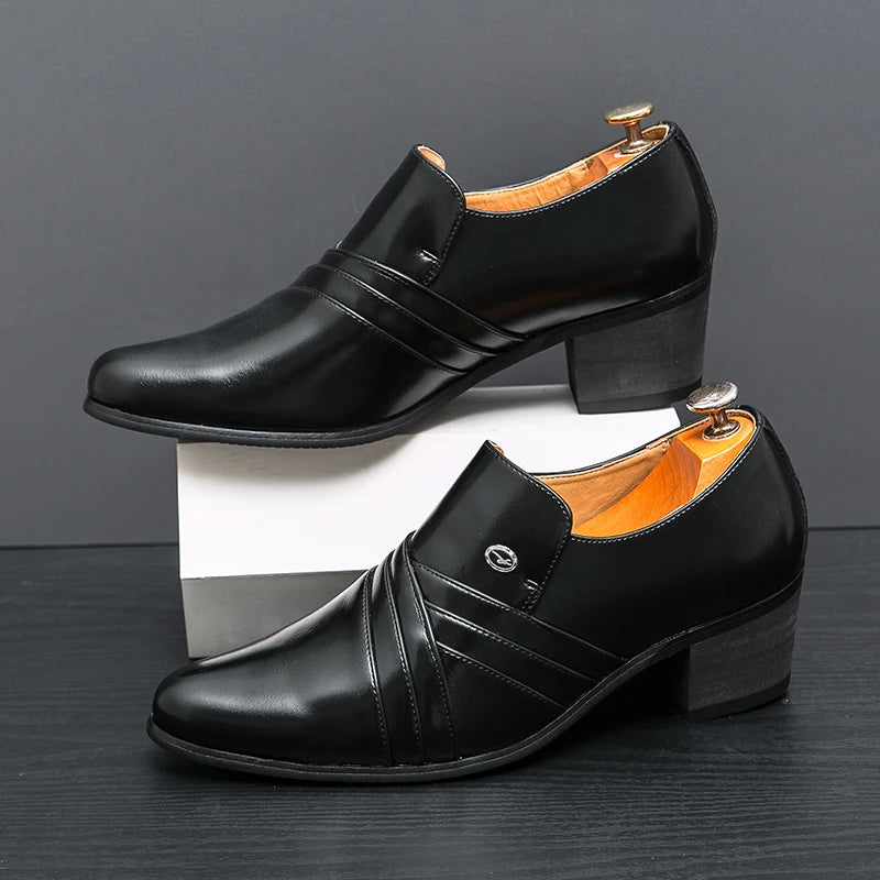 High-End Men’s Formal Shoes – Business & Wedding Leather Shoes