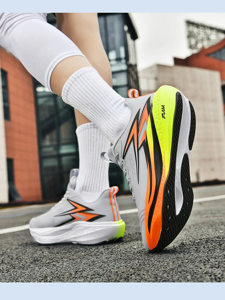 Carbon Plate Running Shoes – Marathon Athletic Sneakers for Men & Women, Lightweight Breathable Sports & Walking Shoes