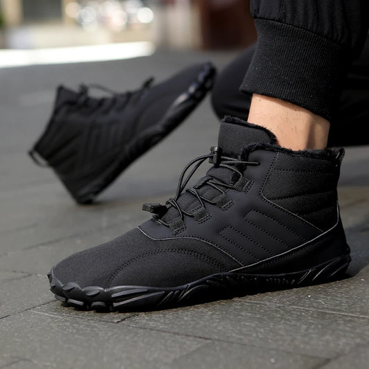 Winter Barefoot Shoes – Waterproof Non-Slip Outdoor Sneakers for Men & Women