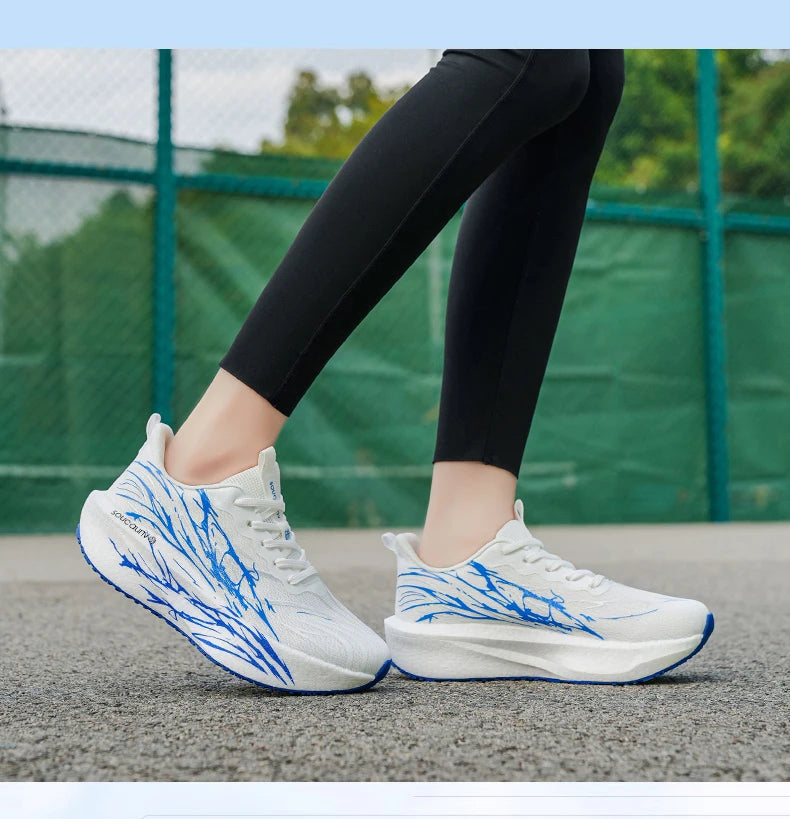 Men's & Women's Carbon Plate Running Shoes – Lightweight Breathable Athletic Sneakers for Training & Jogging