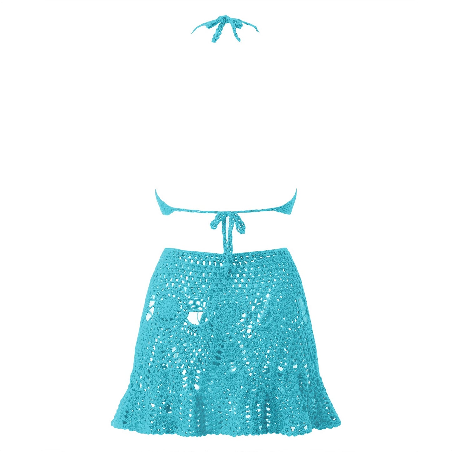 AMEHE Crochet Two-Piece Hollow-Out Bikini Swimsuit for Women