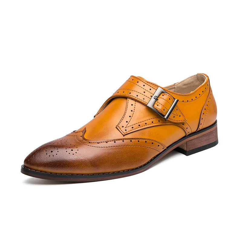 Men’s Fashion Brogue Shoes – Elegant Leather Formal Footwear
