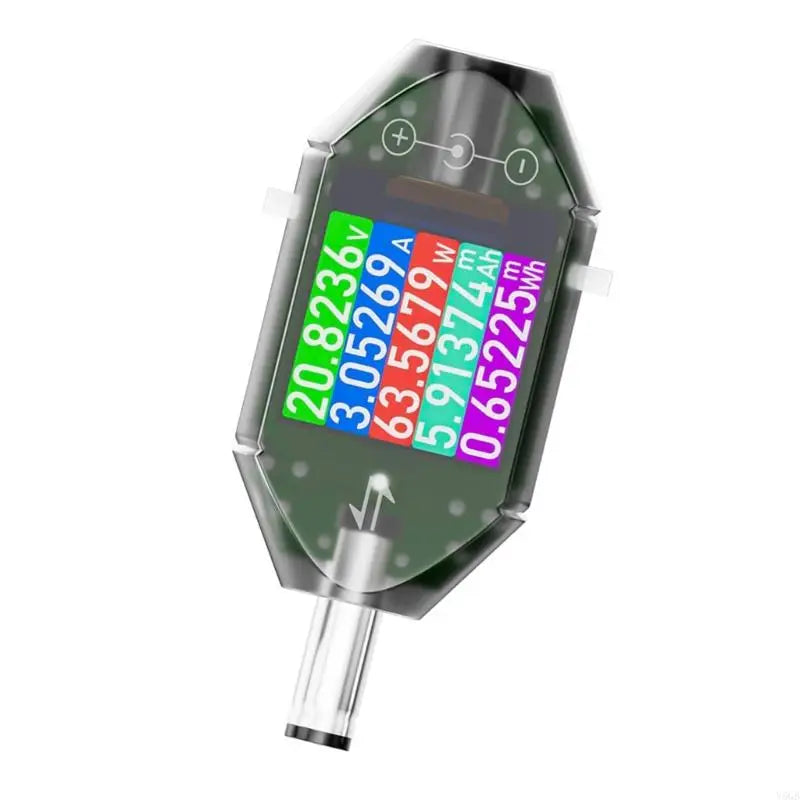 Digital Battery Tester Meter – Real-Time Current & Power Monitor with Rotatable Color Display