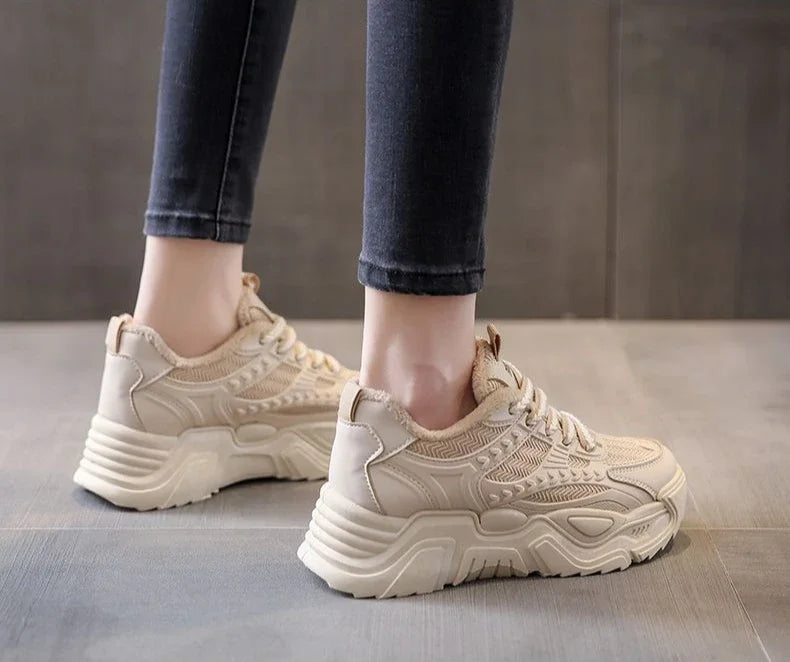 Ladies’ Designer Sports Sneakers – High Platform Footwear