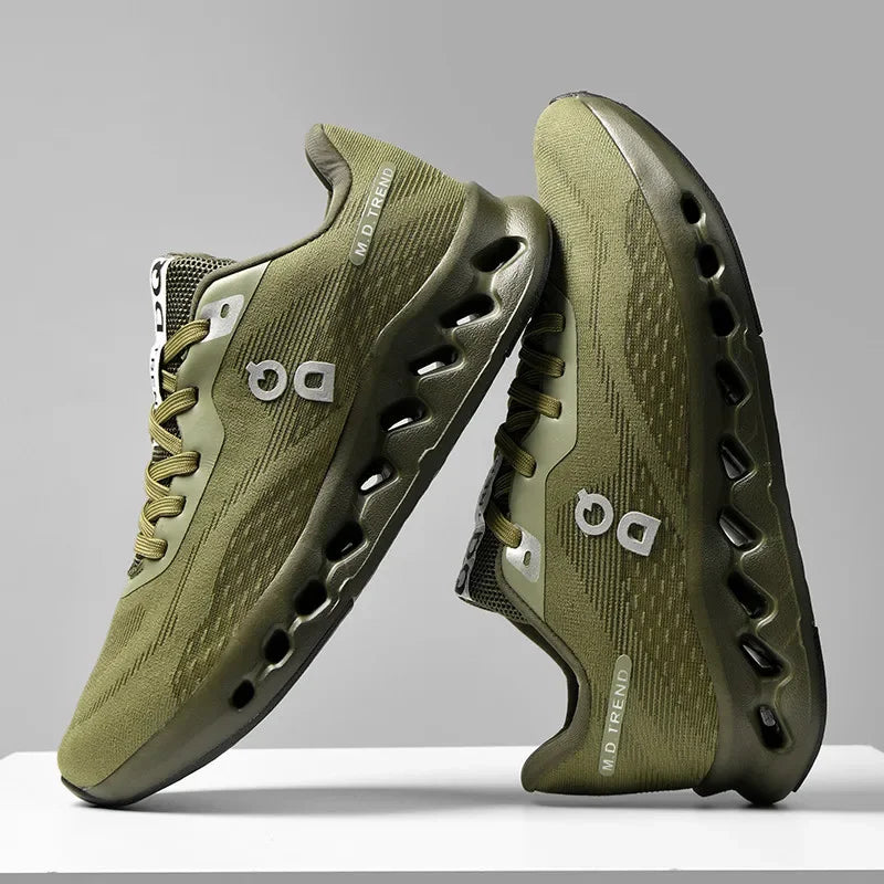 Fashion Cushioning Running Shoes – Lightweight Breathable Tennis & Sports Sneakers for Menual Walking Footwear