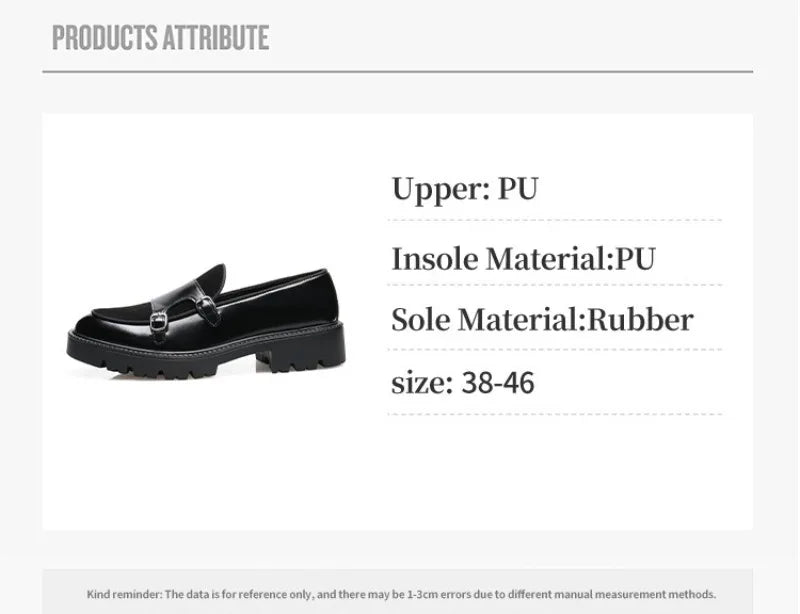 Classic Men’s Patchwork Dress Shoes – Elegant & Stylish