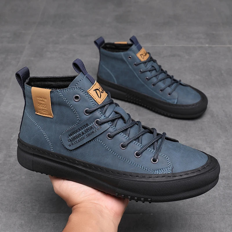 Men’s Trendy High-Top Shoes – Comfortable Business & Formal