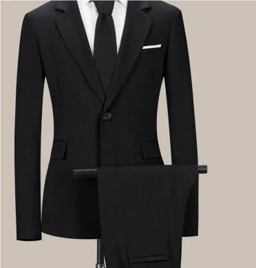 AMEHE Men’s Slim 2-Piece Formal Suit – Spring to Winter