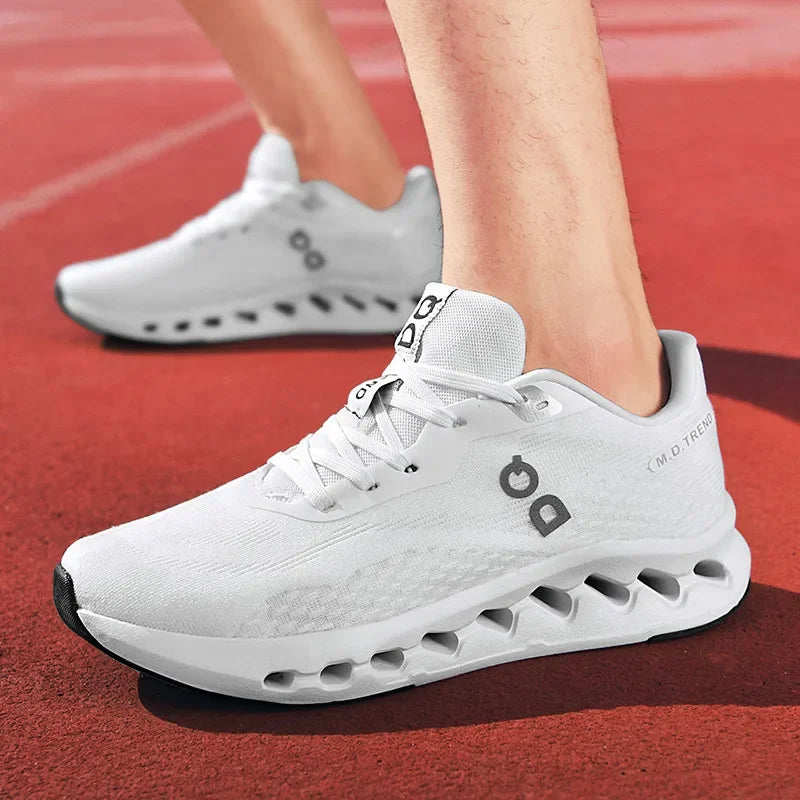 Fashion Cushioning Running Shoes – Lightweight Breathable Tennis & Sports Sneakers for Menual Walking Footwear