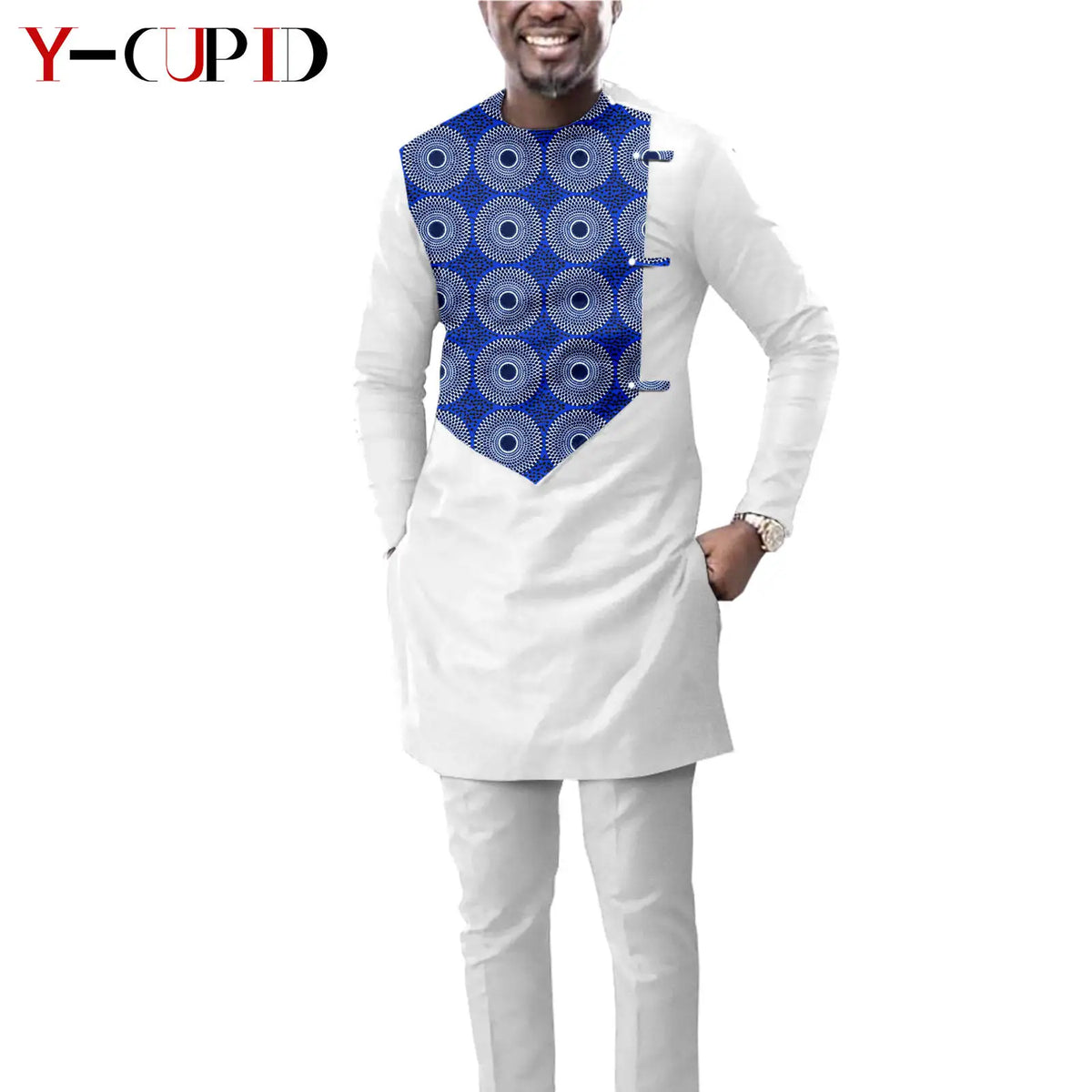 African Matching Couple Outfits | Dress, Headwrap & Men’s Dashiki Set