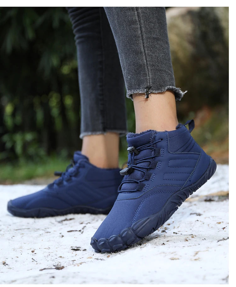 Winter Barefoot Shoes – Waterproof Non-Slip Outdoor Sneakers for Men & Women