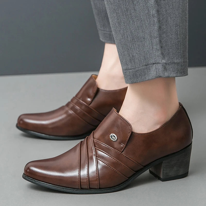 High-End Men’s Formal Shoes – Business & Wedding Leather Shoes