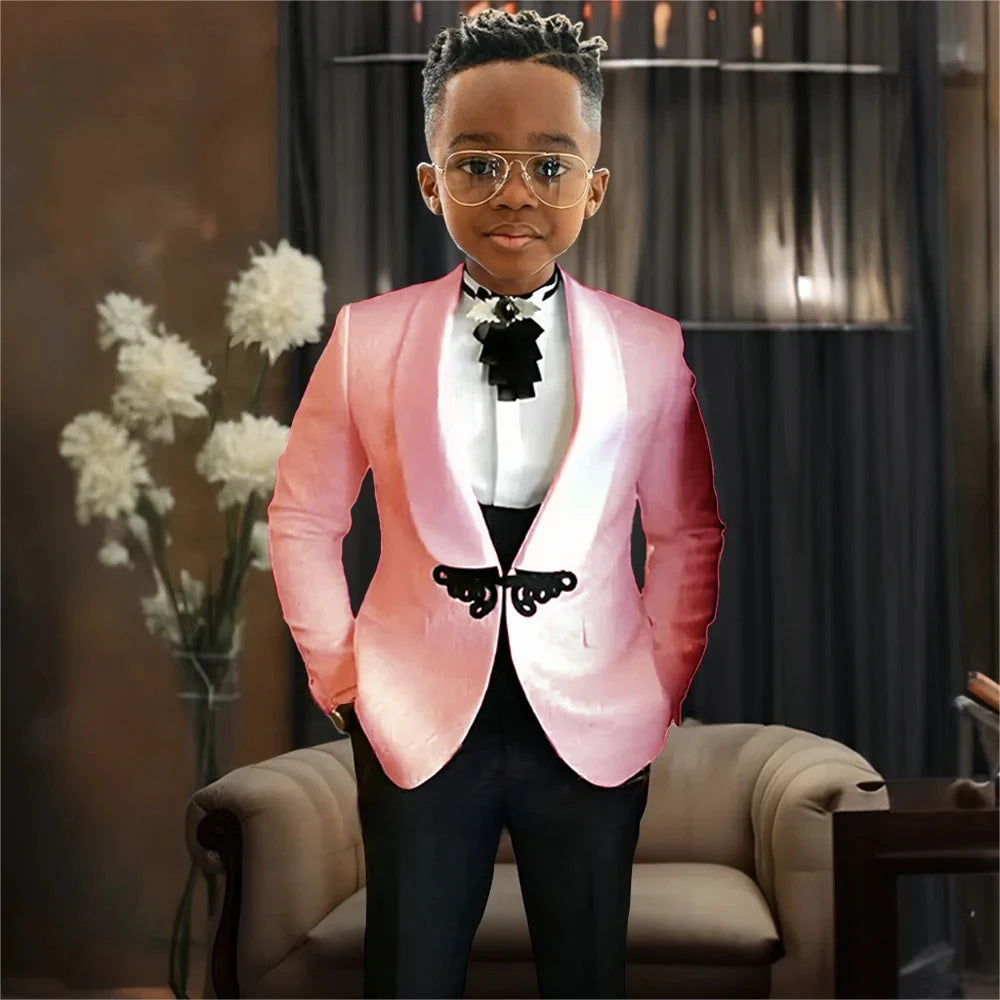 AMEHE Boys’ Luxury 3-Piece Tuxedo