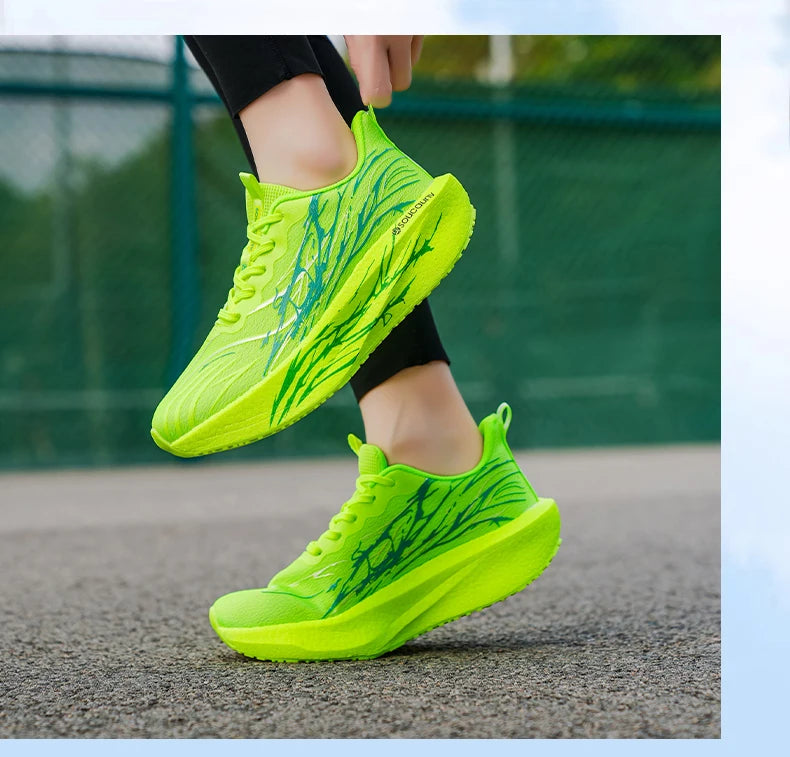 Men's & Women's Carbon Plate Running Shoes – Lightweight Breathable Athletic Sneakers for Training & Jogging