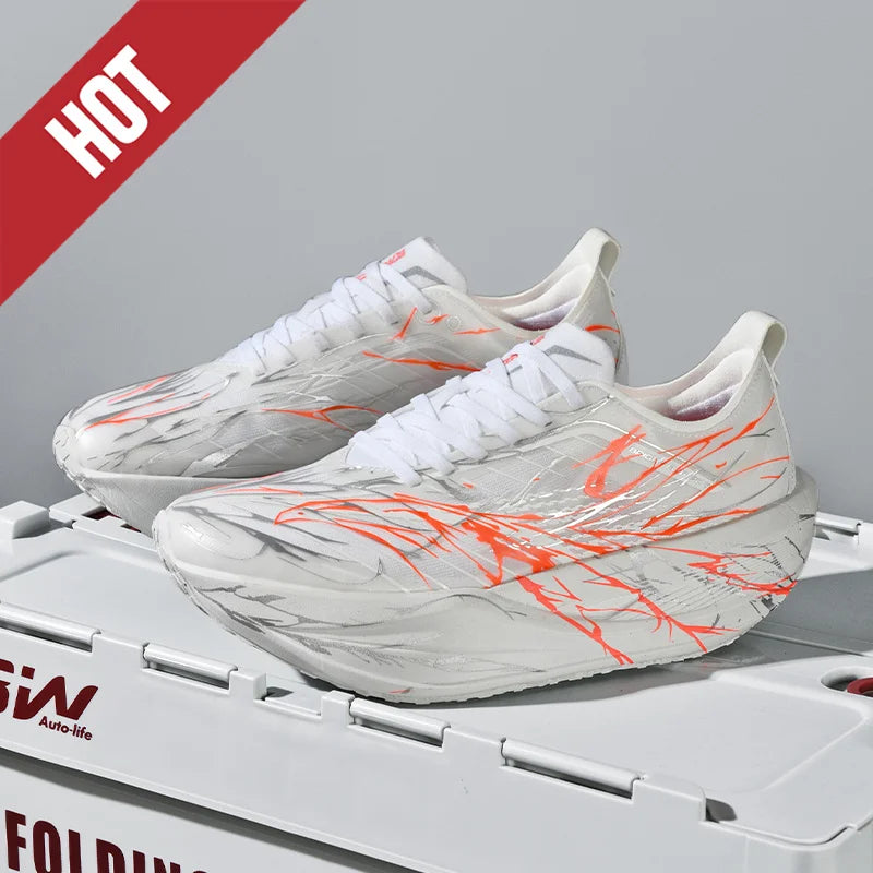 Carbon Plate Running Shoes – Lightweight Marathon Sneakers for Men & Women, Breathable Anti-Slip Athletic Sports Shoes