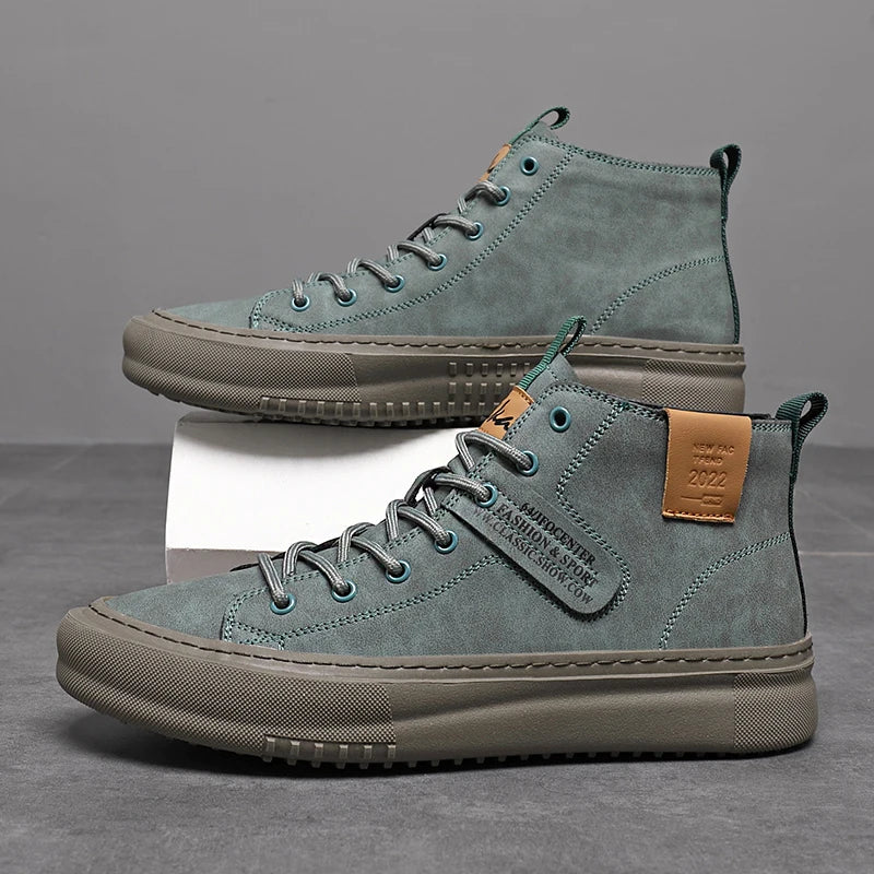 Men’s Trendy High-Top Shoes – Comfortable Business & Formal