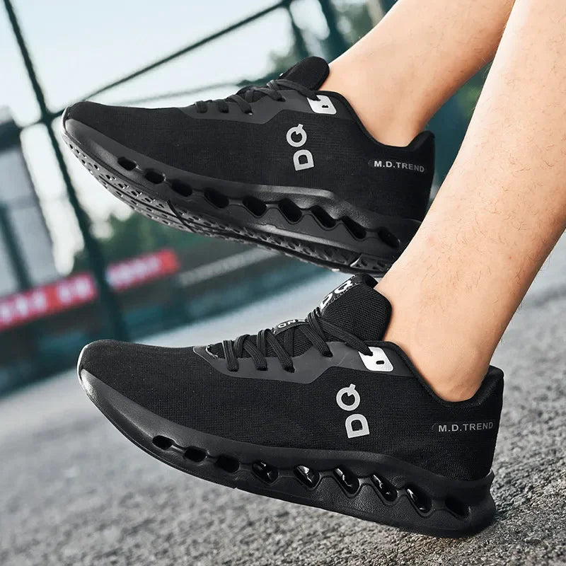 Fashion Cushioning Running Shoes – Lightweight Breathable Tennis & Sports Sneakers for Menual Walking Footwear