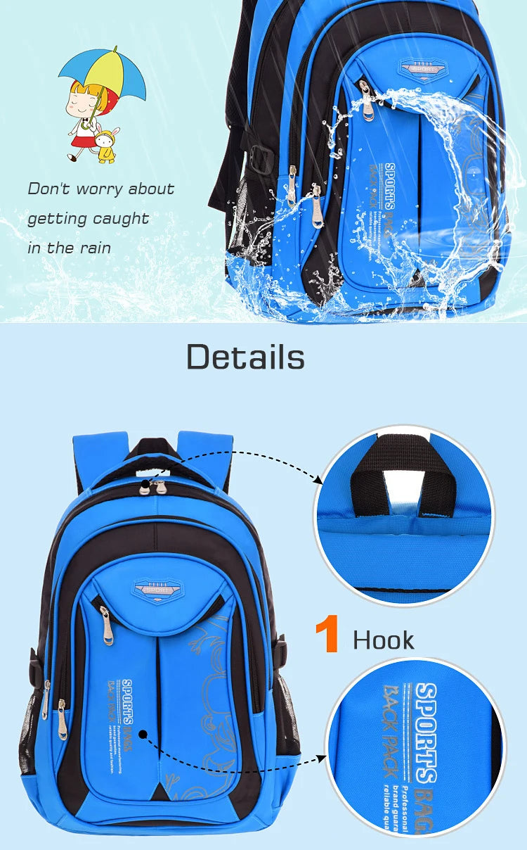 Boys School Backpack – Durable & Spacious for Kids & Teens
