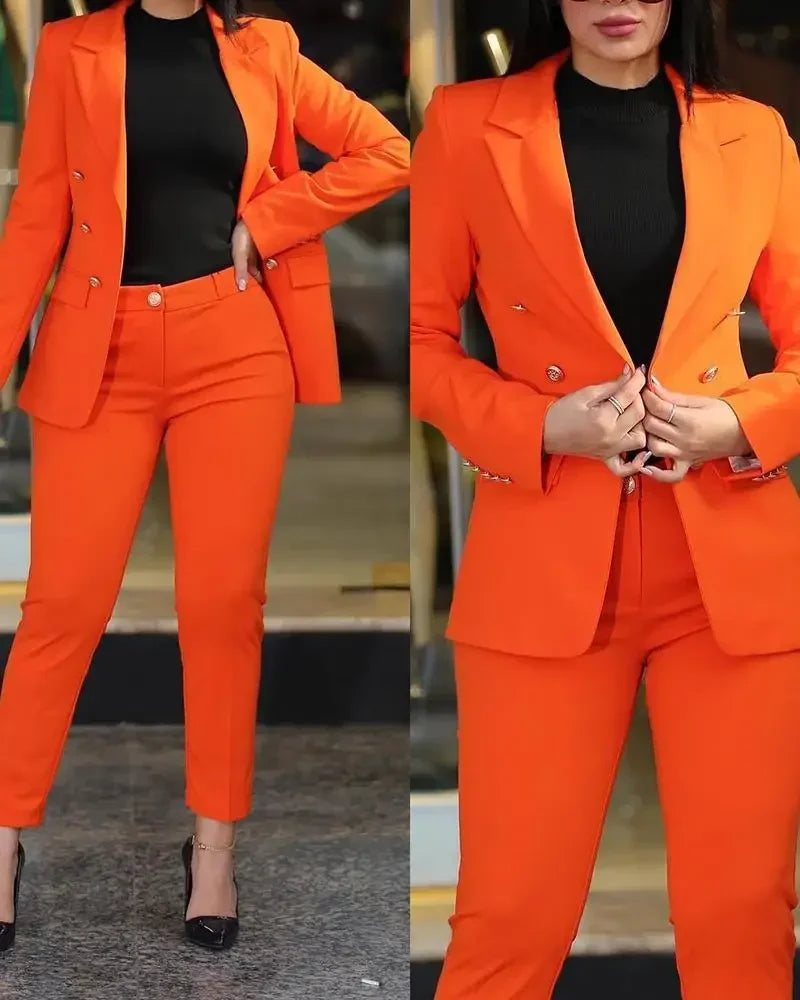 AMEHE Women’s Luxury 2-Piece Office Suit Set