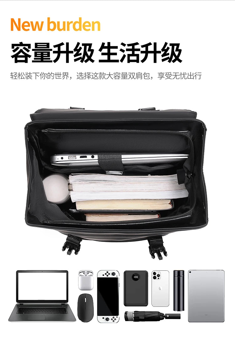 Men's Black Fashion Backpack – Spacious & Durable for Business & Travel