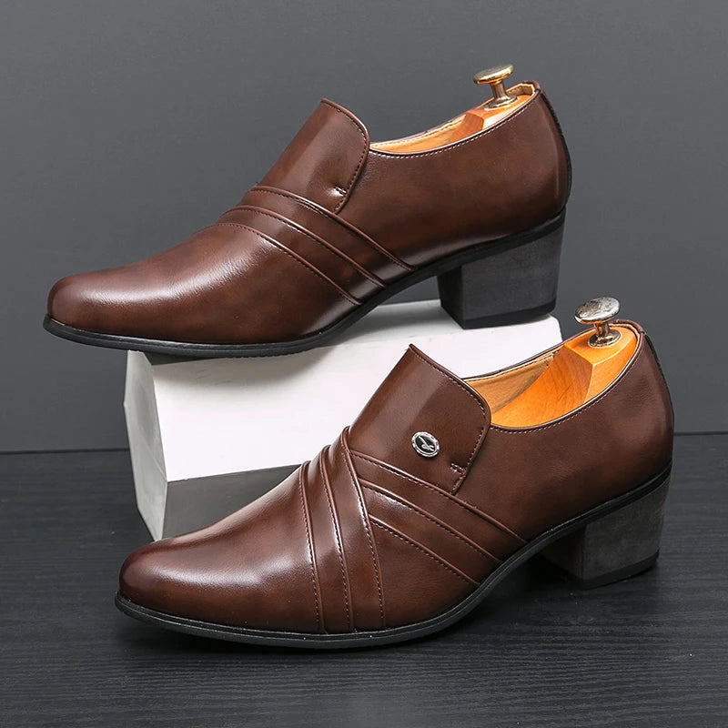 High-End Men’s Formal Shoes – Business & Wedding Leather Shoes