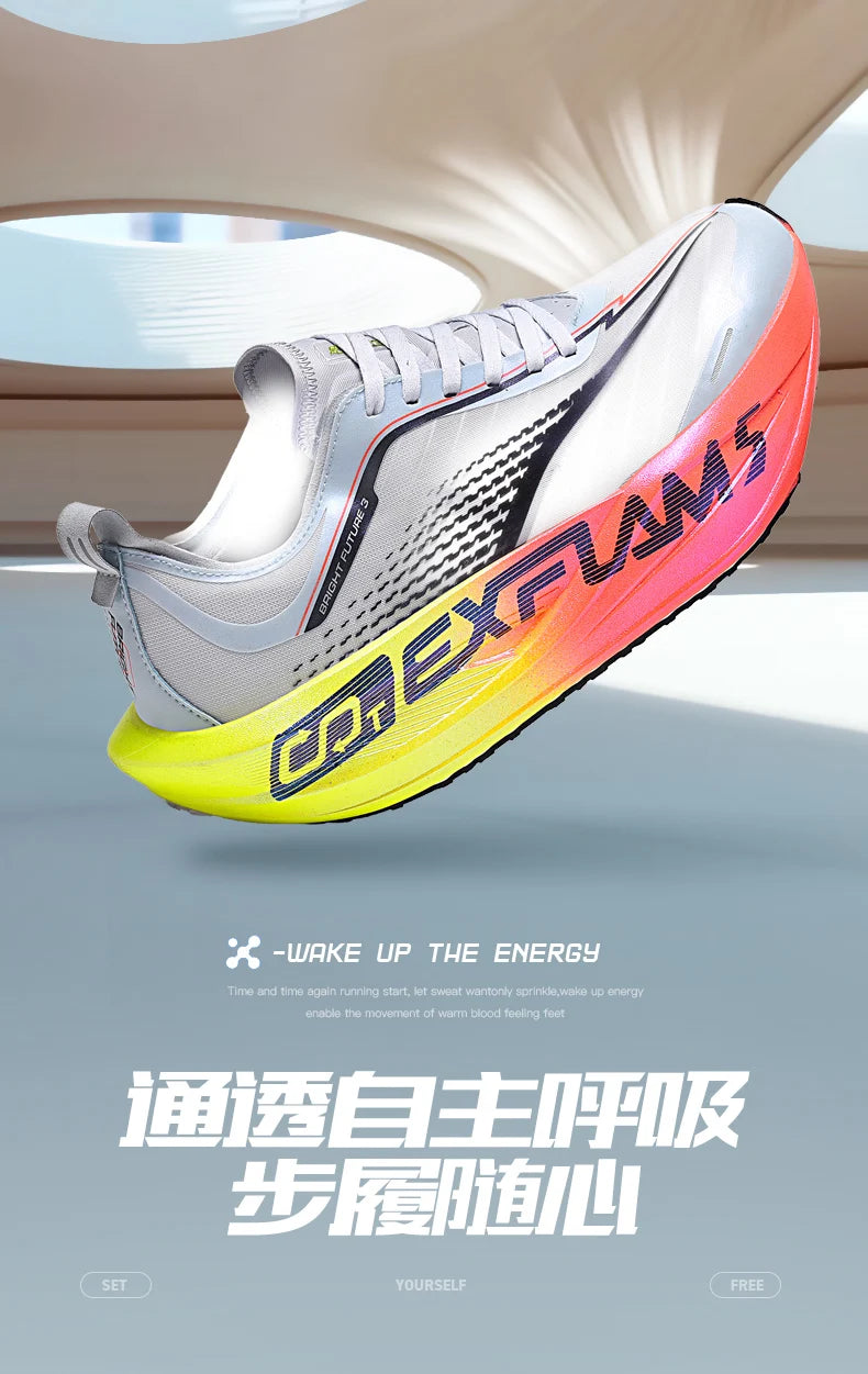 Carbon Plate Running Shoes – Lightweight Marathon Sneakers for Men & Women, Breathable Anti-Slip Athletic Sports Shoes