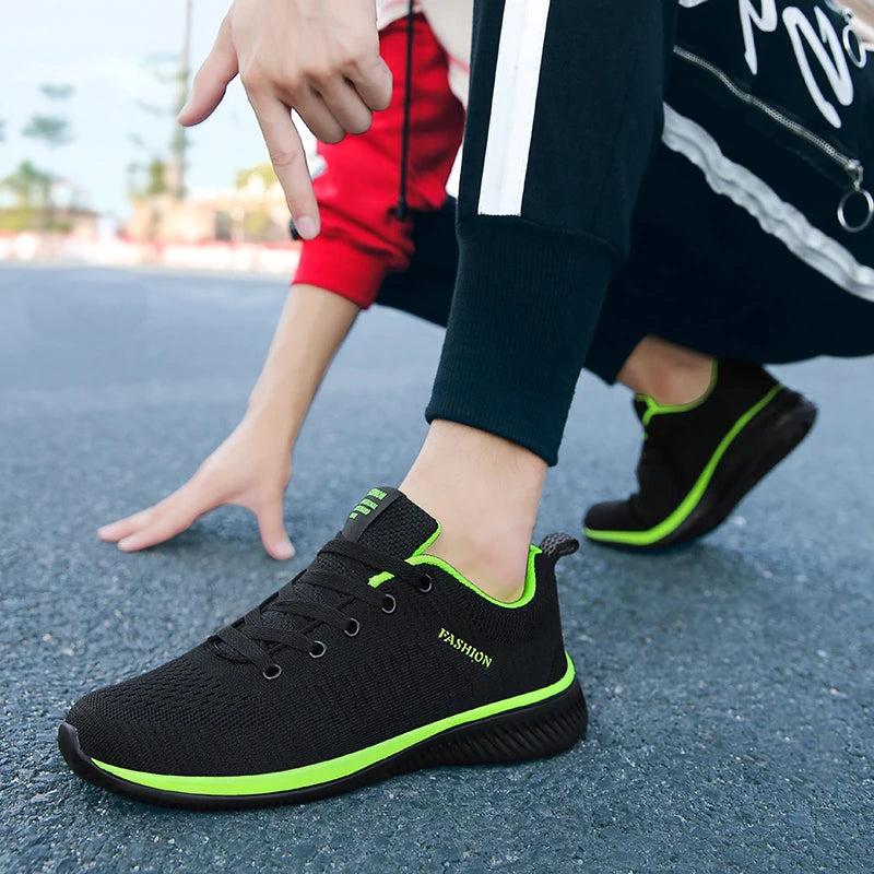 Men’s Breathable Running Shoes – Lightweight Non-Slip Athletic Sneakers for Walking, Gym, Training & Casual Wear