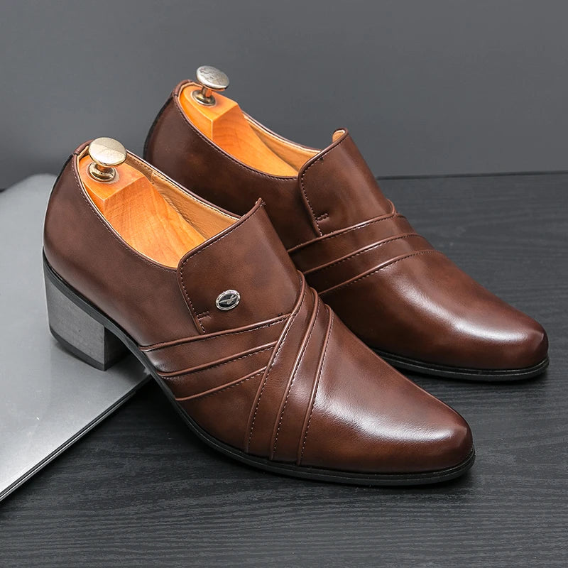 High-End Men’s Formal Shoes – Business & Wedding Leather Shoes