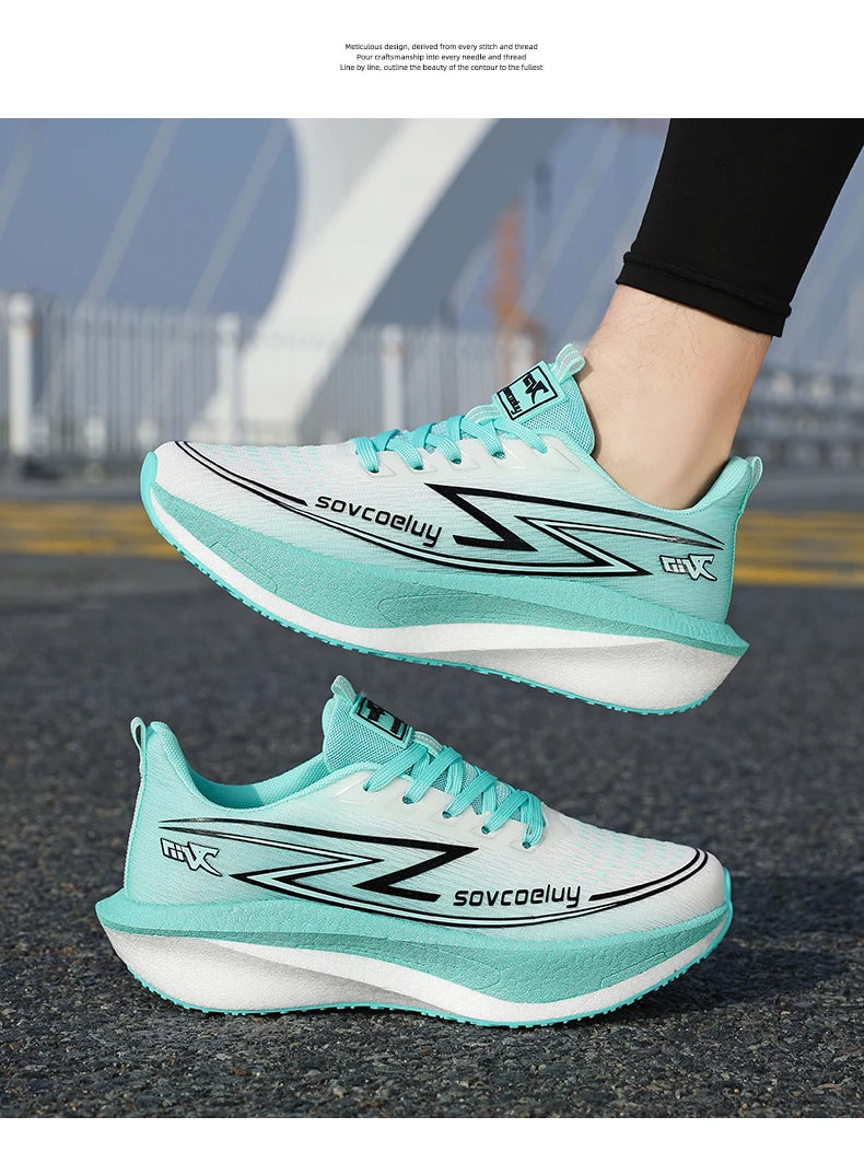 Lightweight Carbon Plate Running Shoes – Men’s & Women’s Athletic Sneakers for Marathon, Walking & Training