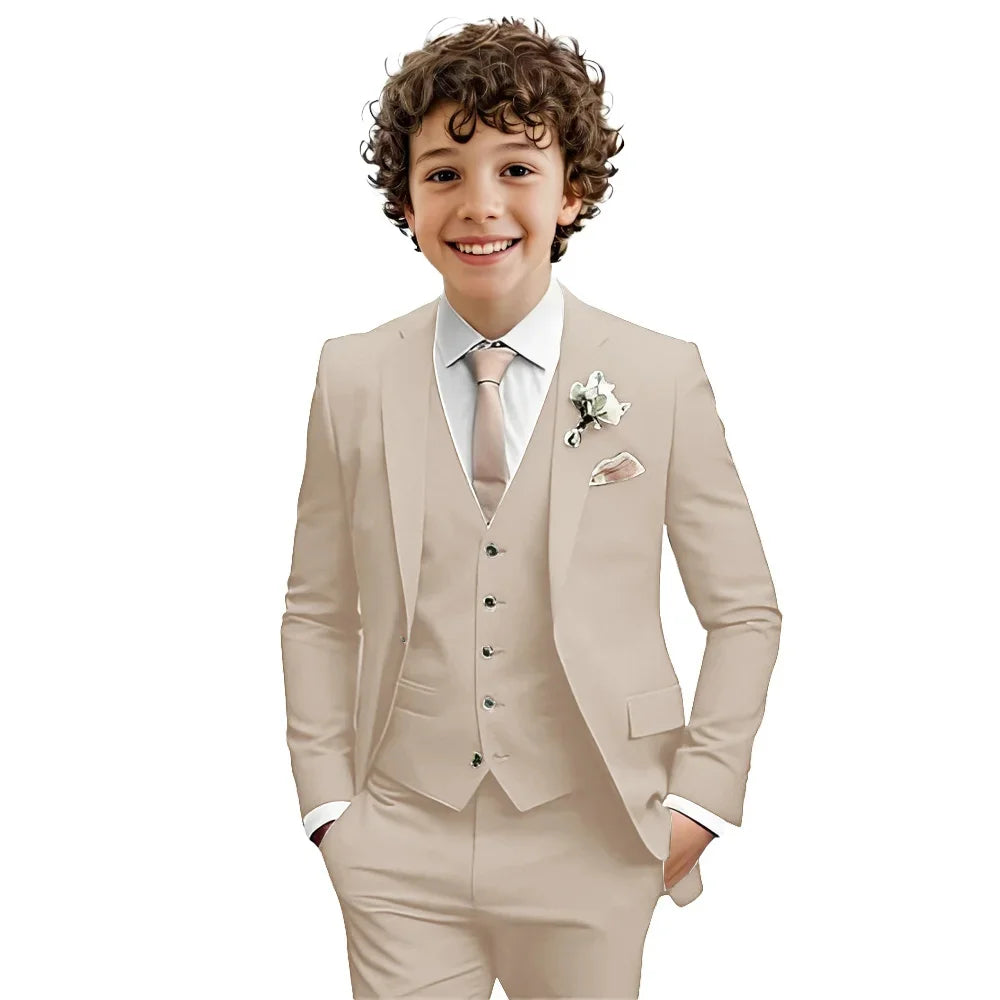 AMEHE Boys’ 3-Piece Formal Suit Set