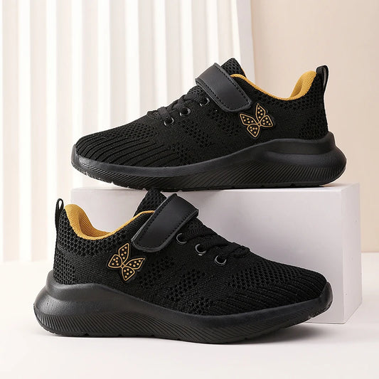 Kids’ Fashionable Mesh Running Shoes – Anti-Slip & Comfortable